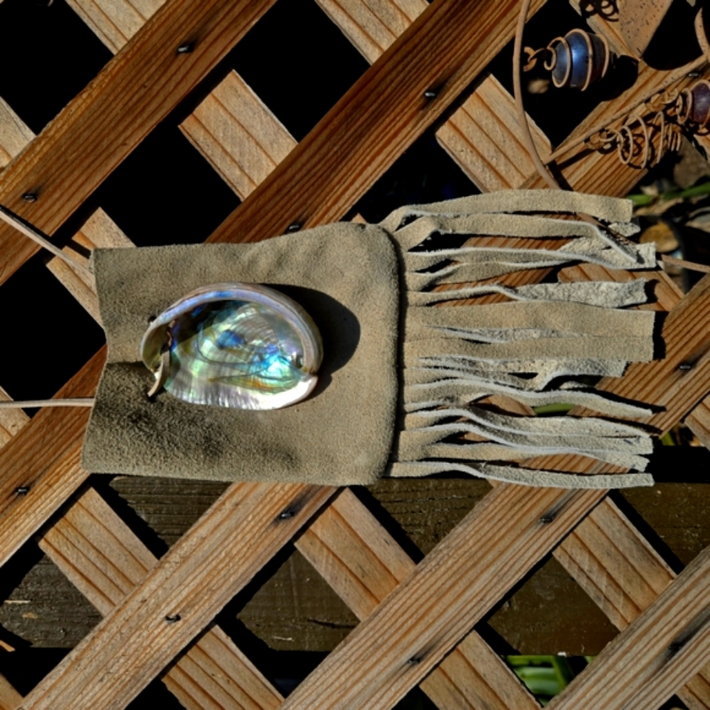 Suede Native American Medicine Bag Pouch